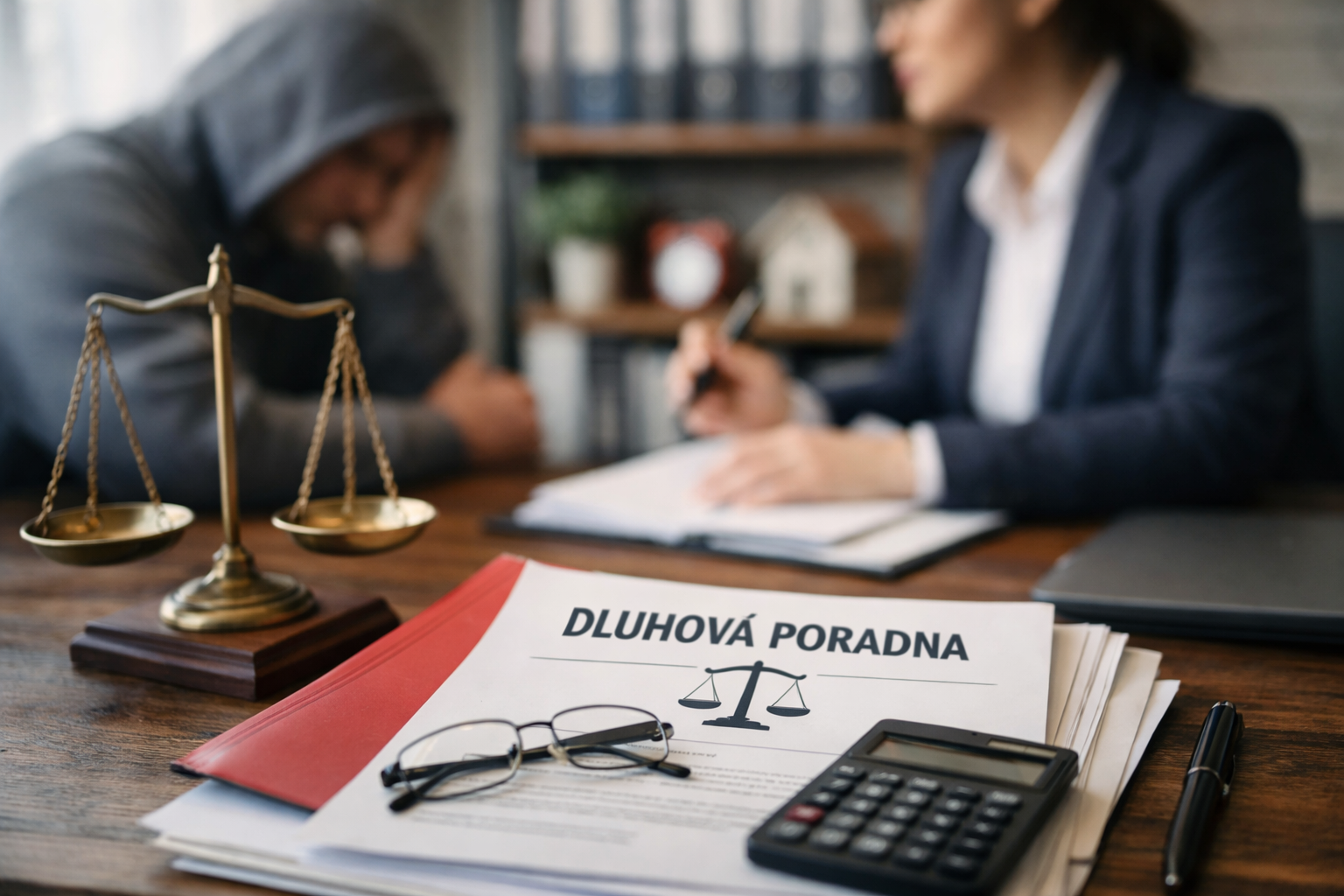 Na modré zdi stojí bílý stůl s vázičkou a sklenicí s květinami, prázdným prostorem nahoře.